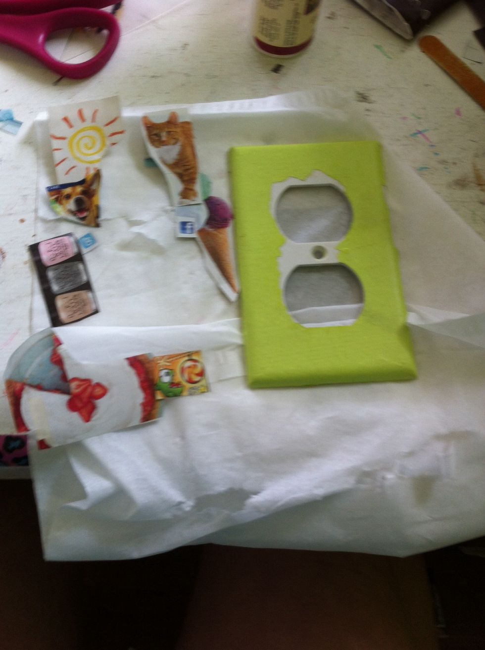 Take your stuff off and lay it to the side