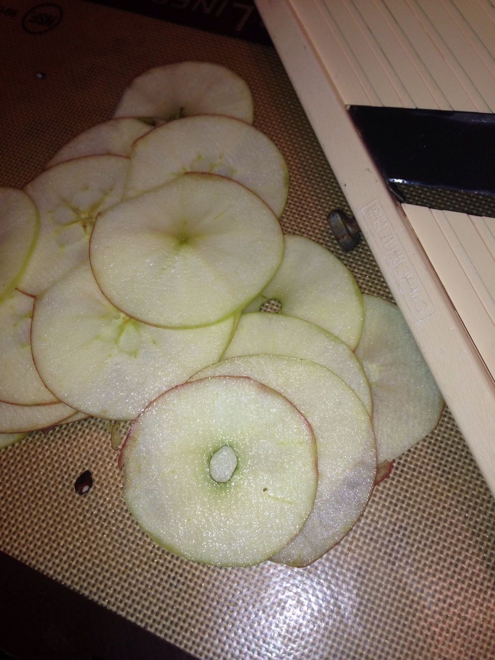 Take your time to make your slices look nice and even.