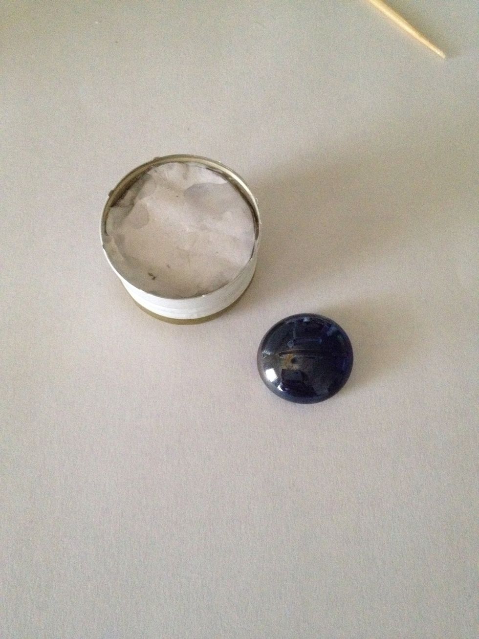 Take your wine/beer lid and your large gem.