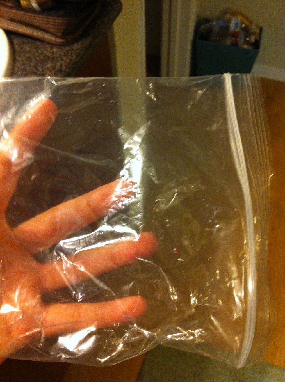 Take your ziplock bag.