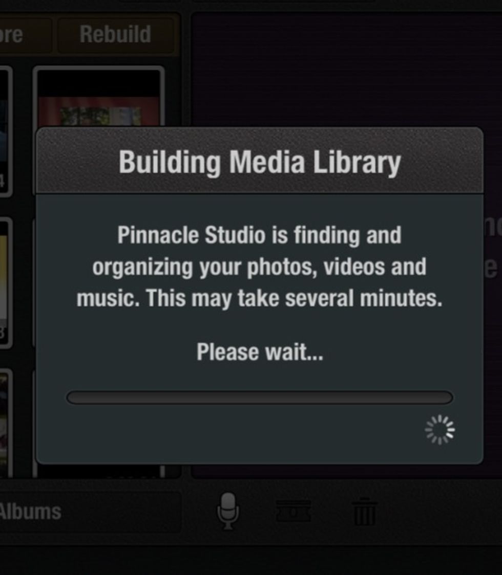 Takes a few seconds to rebuild.