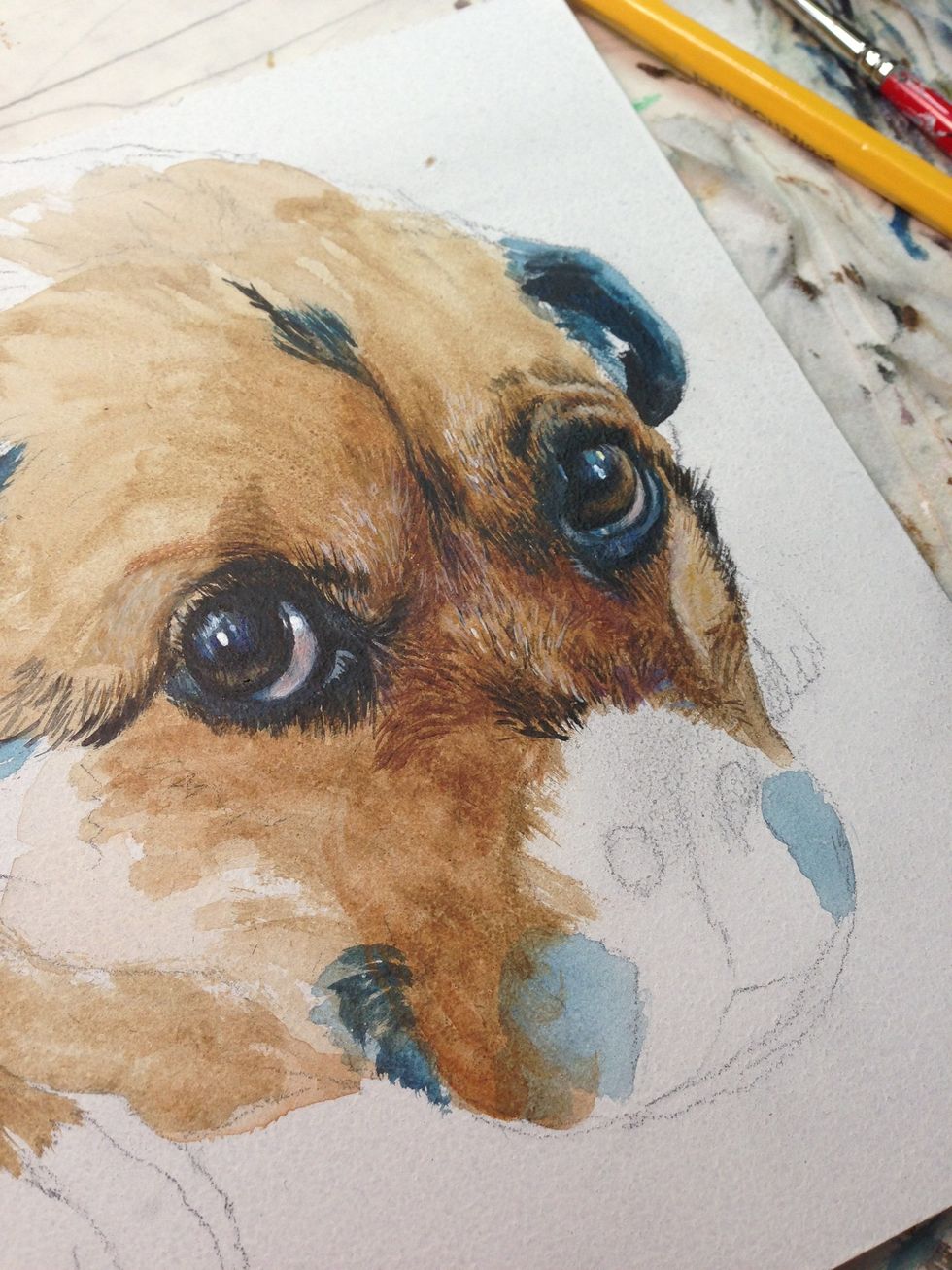 Takes time with a tiny brush...