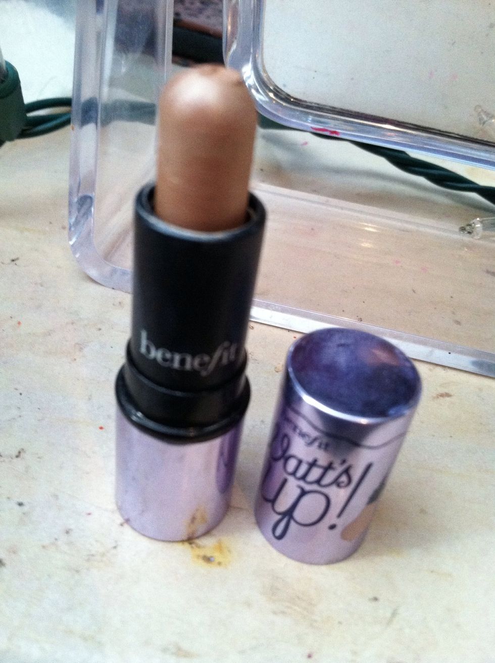 Taking a highlighter, apply to the bridge of your nose, inner corner of the eye, brow bone and the top of your cheek bones(: