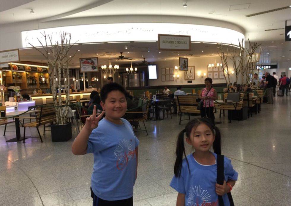 Taking pics at the airport
