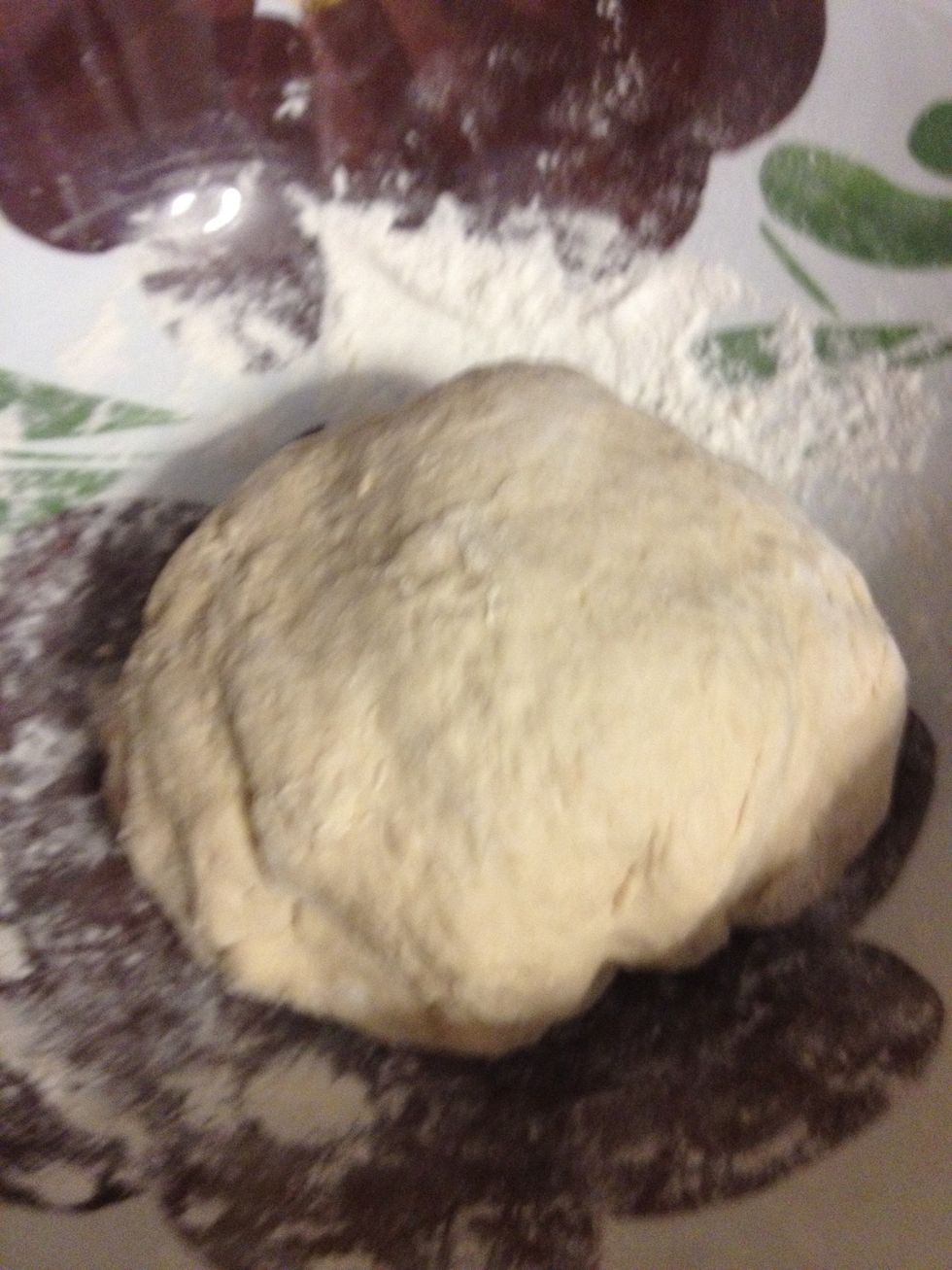 Talk to the yeast while you do this, you can sing to it too. Enjoy the texture but don't over knead, dough get tough and icky.