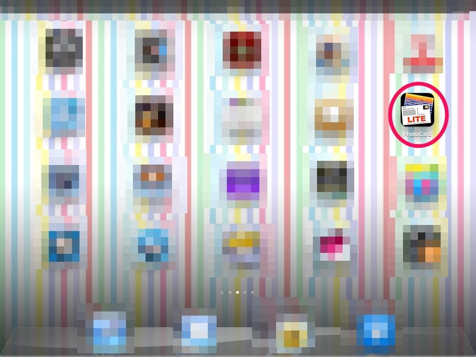 "Tap" a PhotoCard per obrir l'aplicaci\u00f3