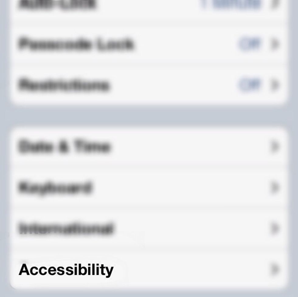 Tap Accessibillity.