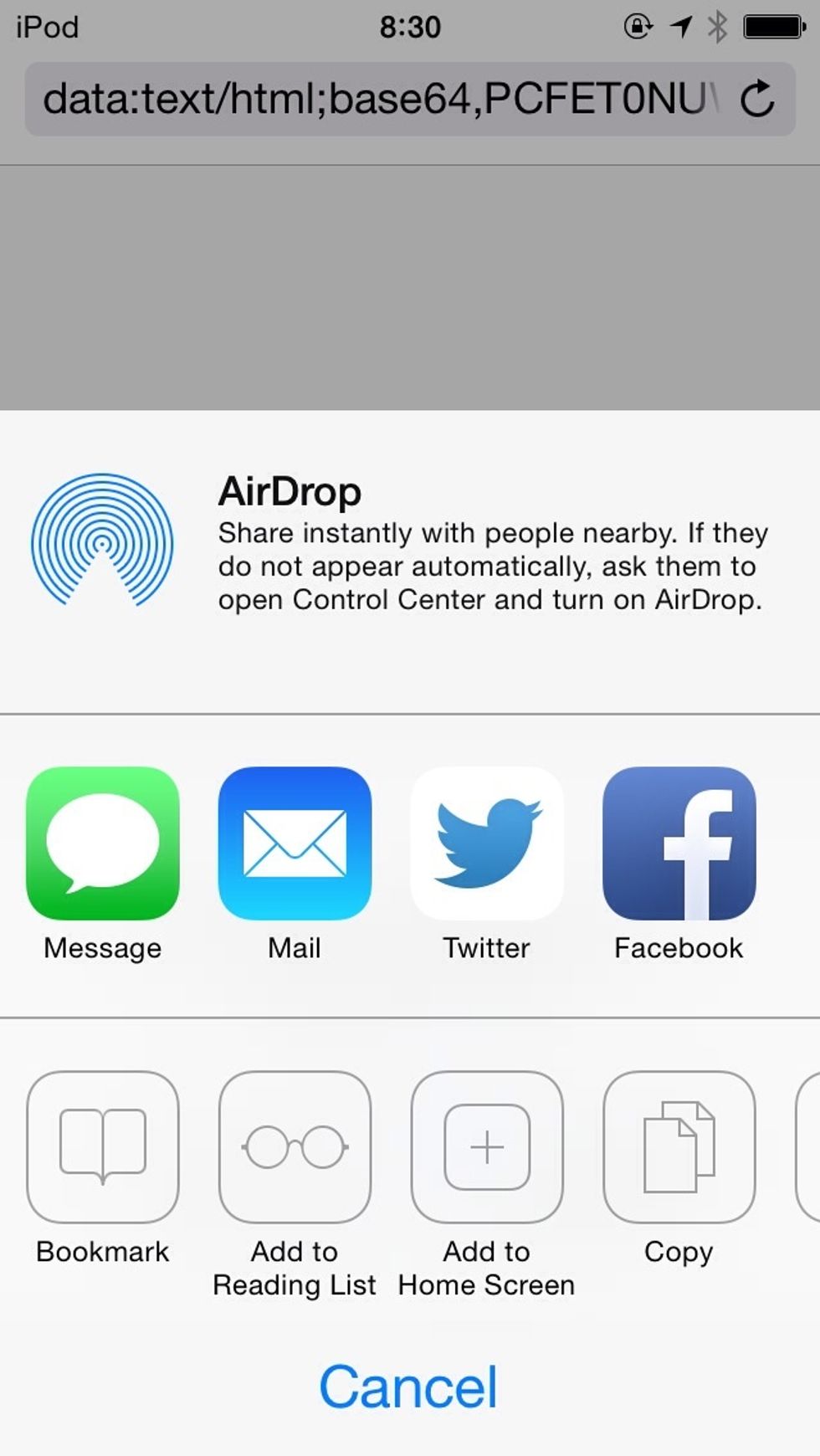 Tap add to home screen