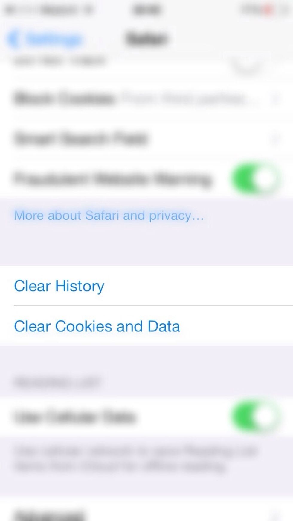 Tap at Clear History and Clear Cookies and Data... It will Help to make your phone more faster \u23eb