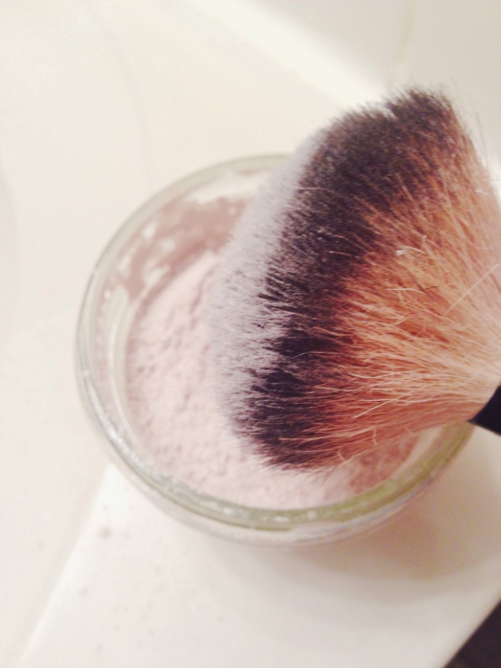 Tap brush before applying.