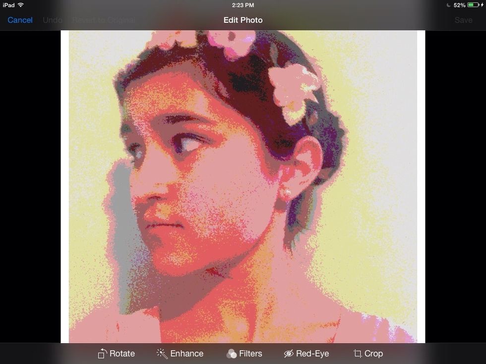 Tap edit in the upper right corner