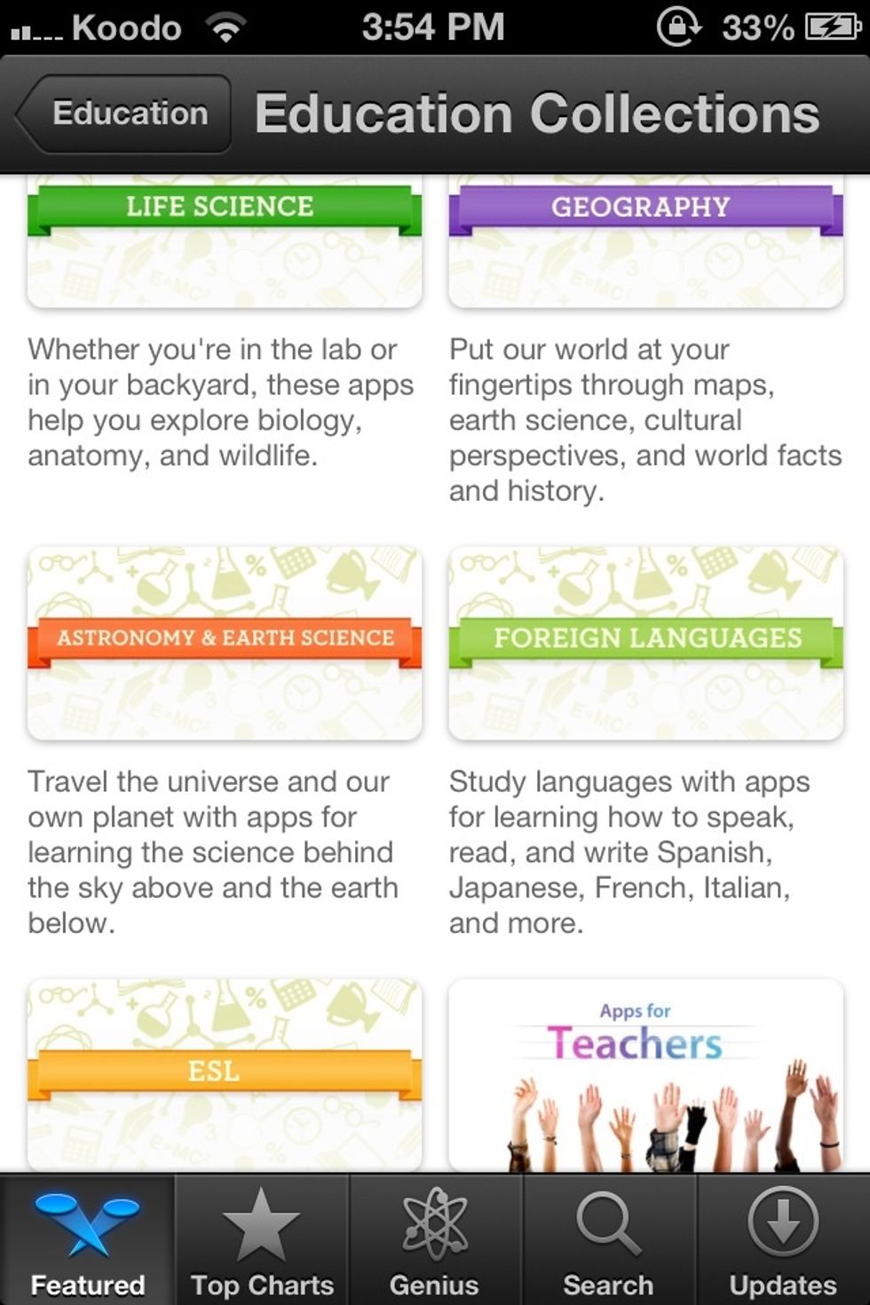 Tap 'foreign languages' :)