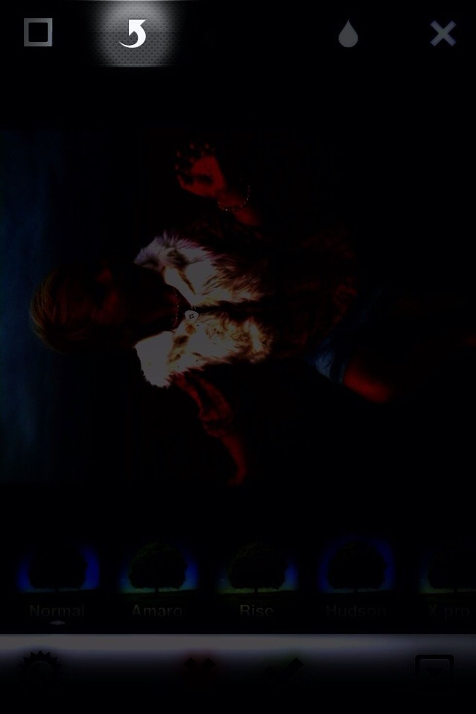 (tap image) Click the arrow 3 times to make it portrait again