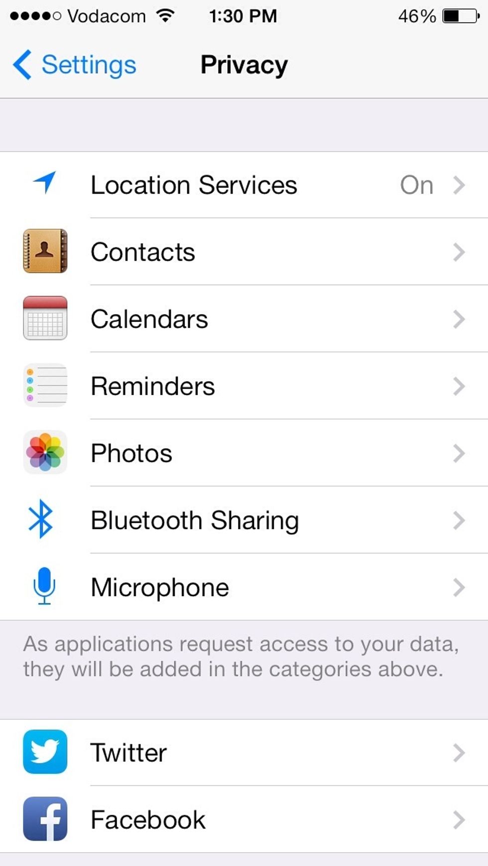Tap Location Services.
