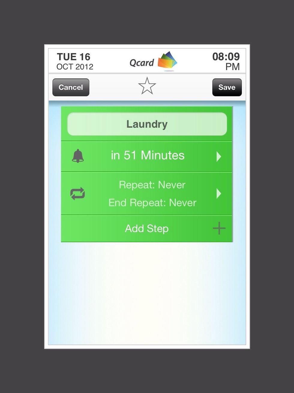 Tap on "Add Step"