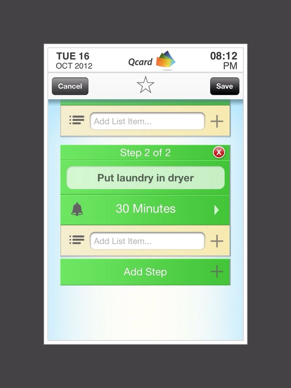 Tap on "Add Step"