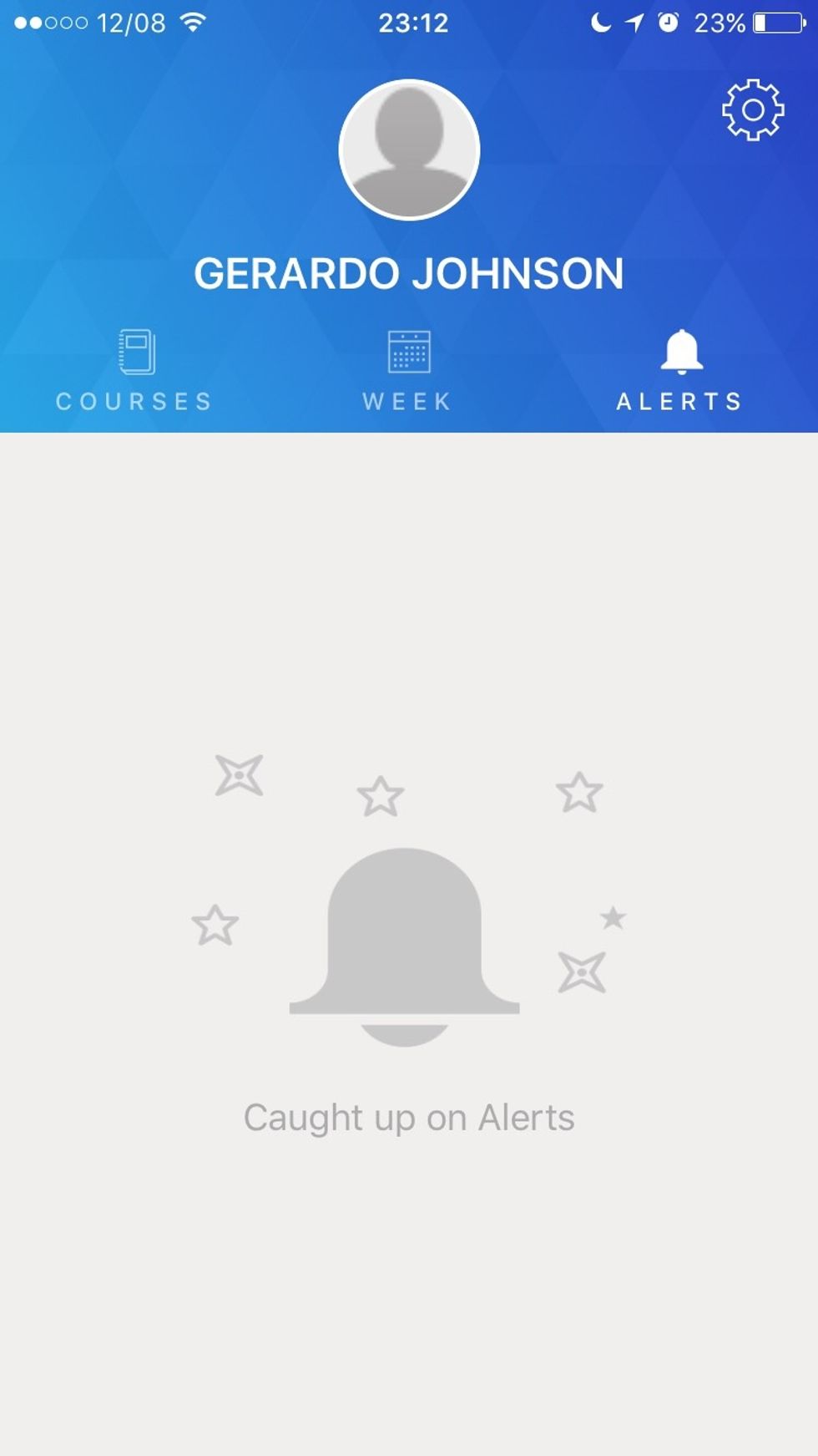 Tap on Alerts to see your notifications.