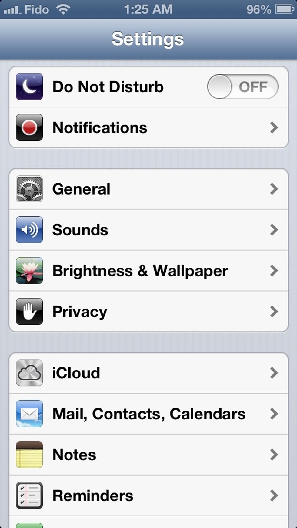 Tap on Brightness & Wallpaper.