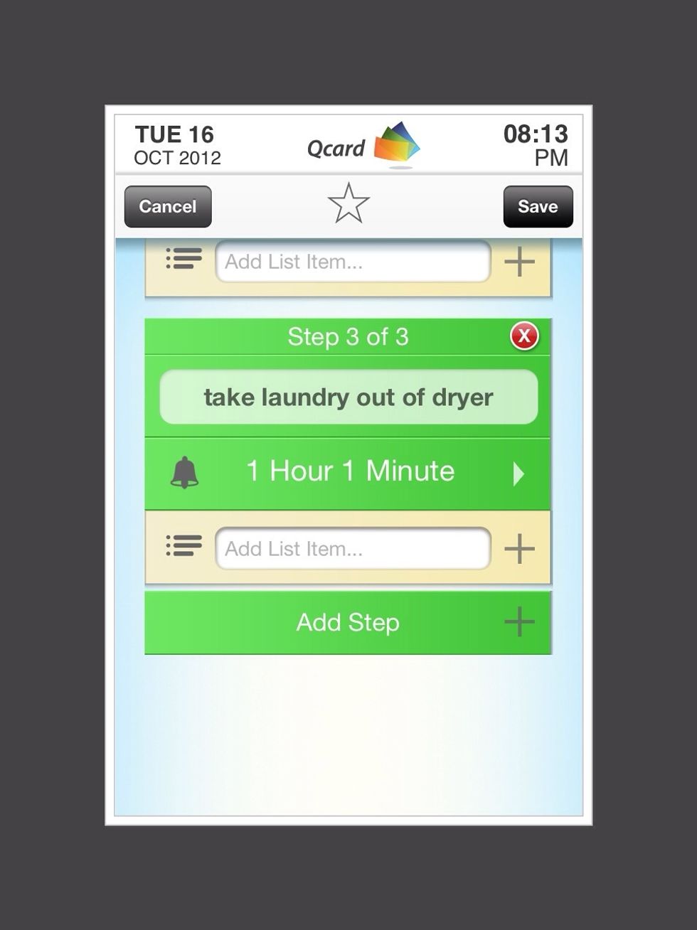 Tap on " Save" in the top right corner.