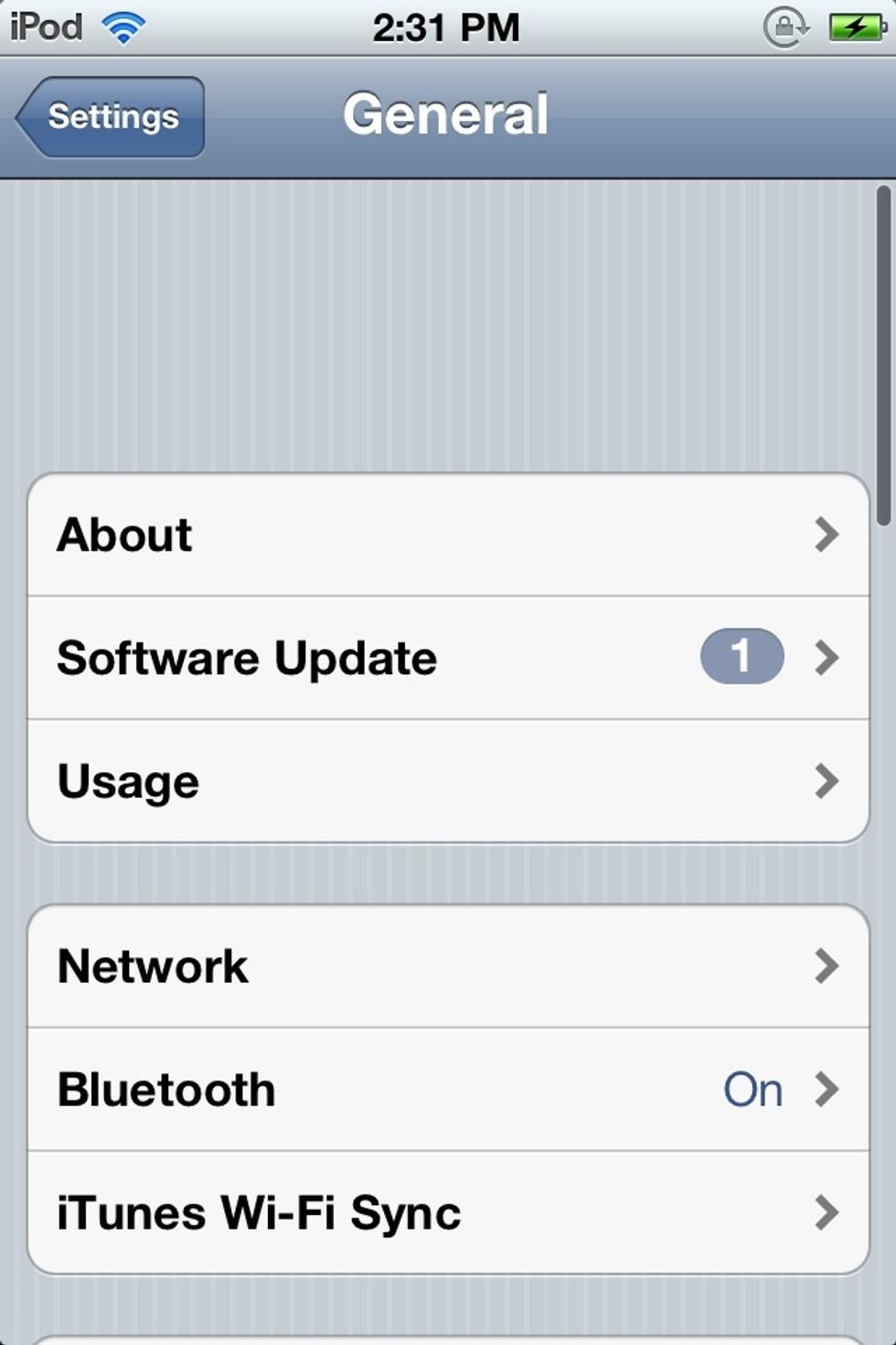 Tap on Software Update.