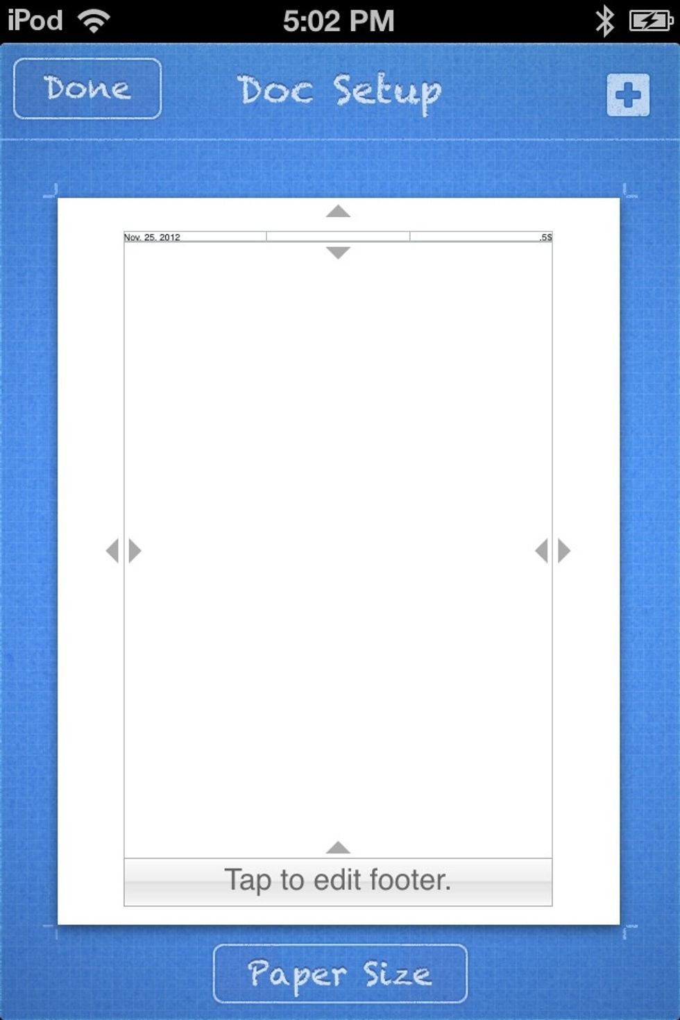 Tap on the blue + at the top right of the screen.