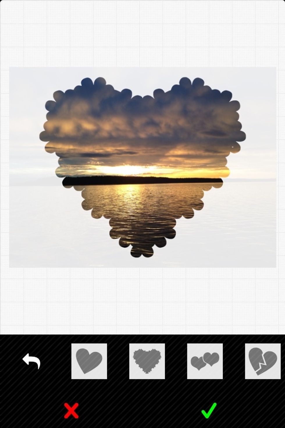 Tap on the shape you will see the preview effect instantly...