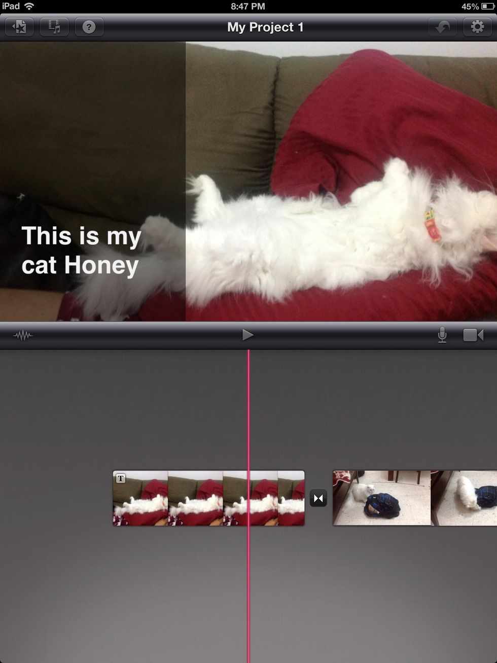 Tap on the star on the upper left hand corner to save your work.