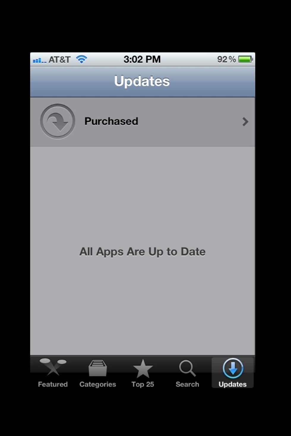 Tap on "Updates". Then tap on "Purchased"