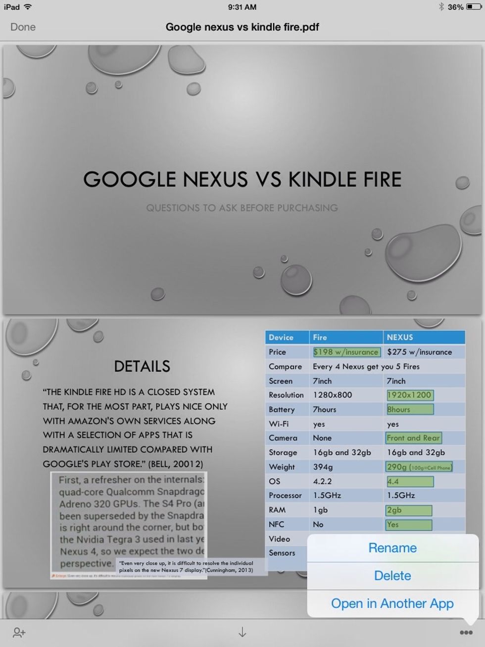 Tap "Open in Another App".