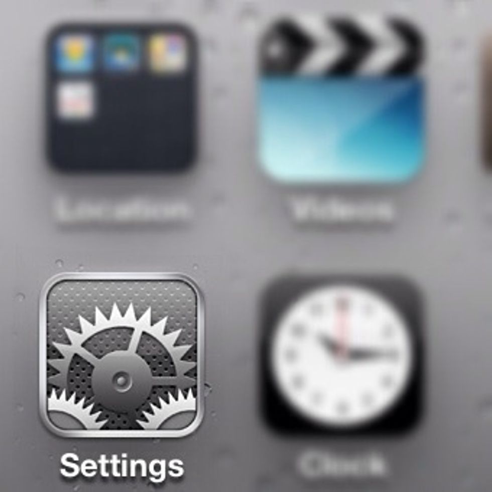 Tap Settings.
