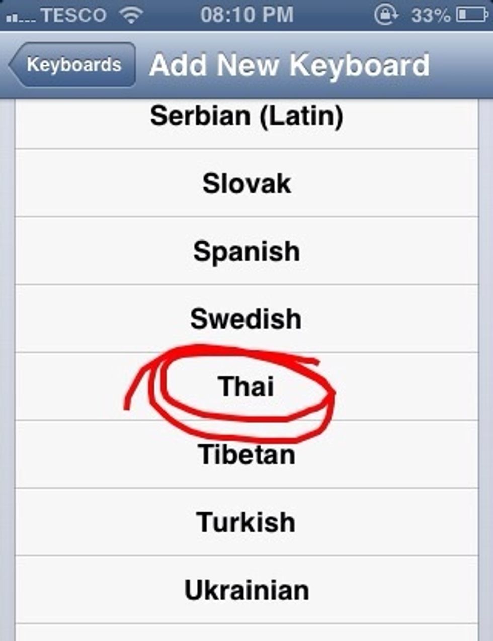 Tap 'Thai'
