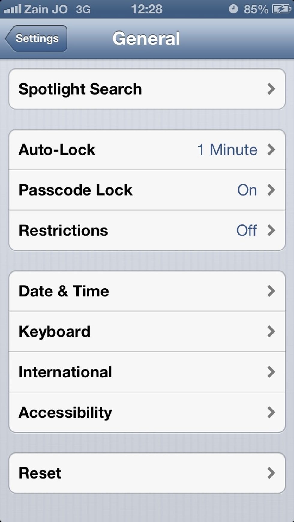 Tap the Accessibility