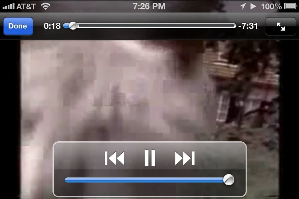 Tap the arrow at the bottom left to get into true full screen mode.