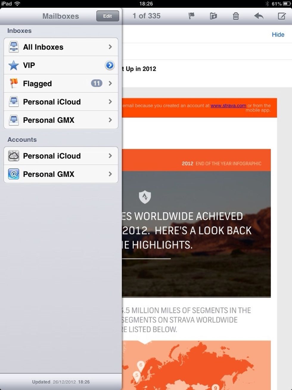 Tap the compose button in the upper-right corner
