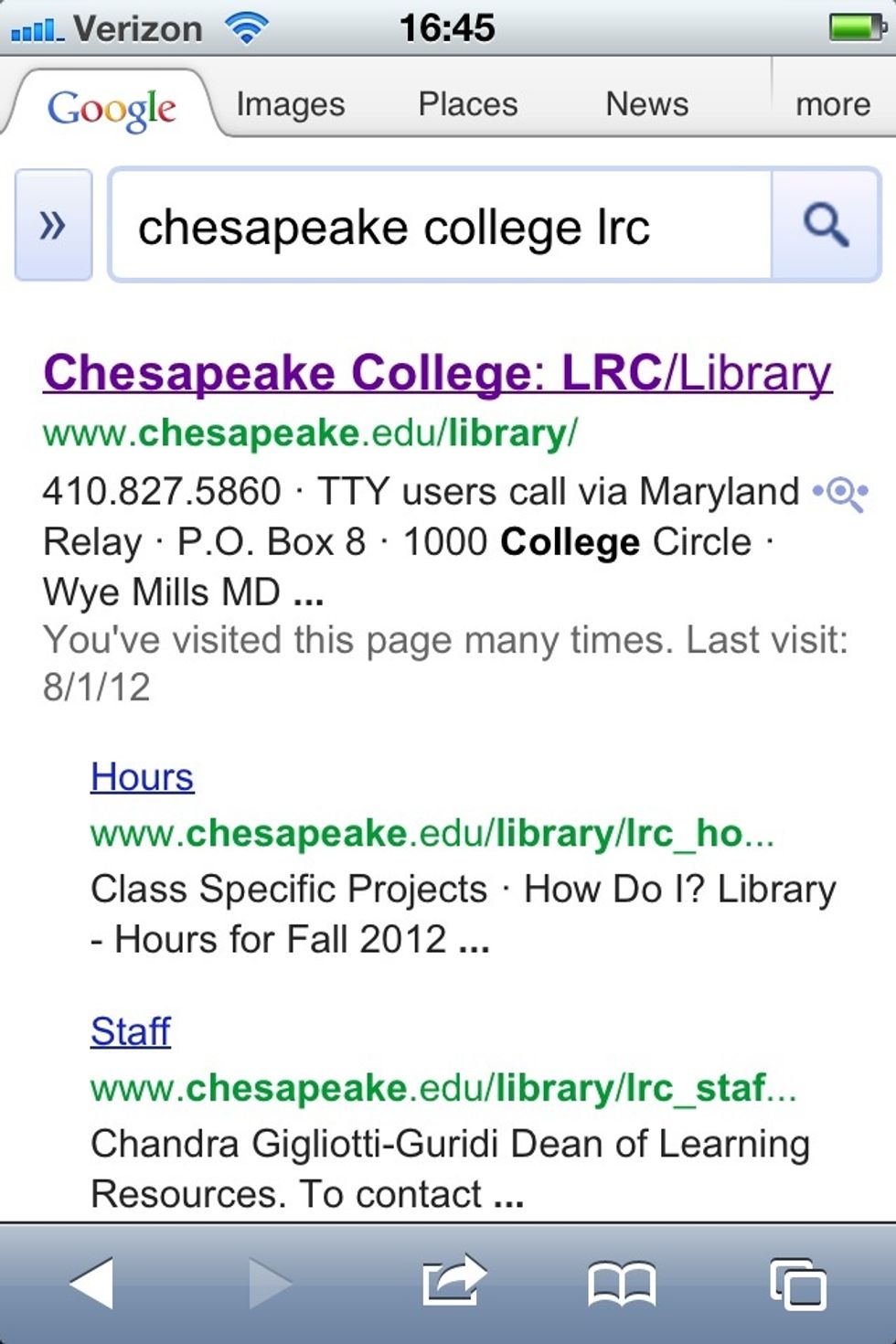 Tap the LRC search result.