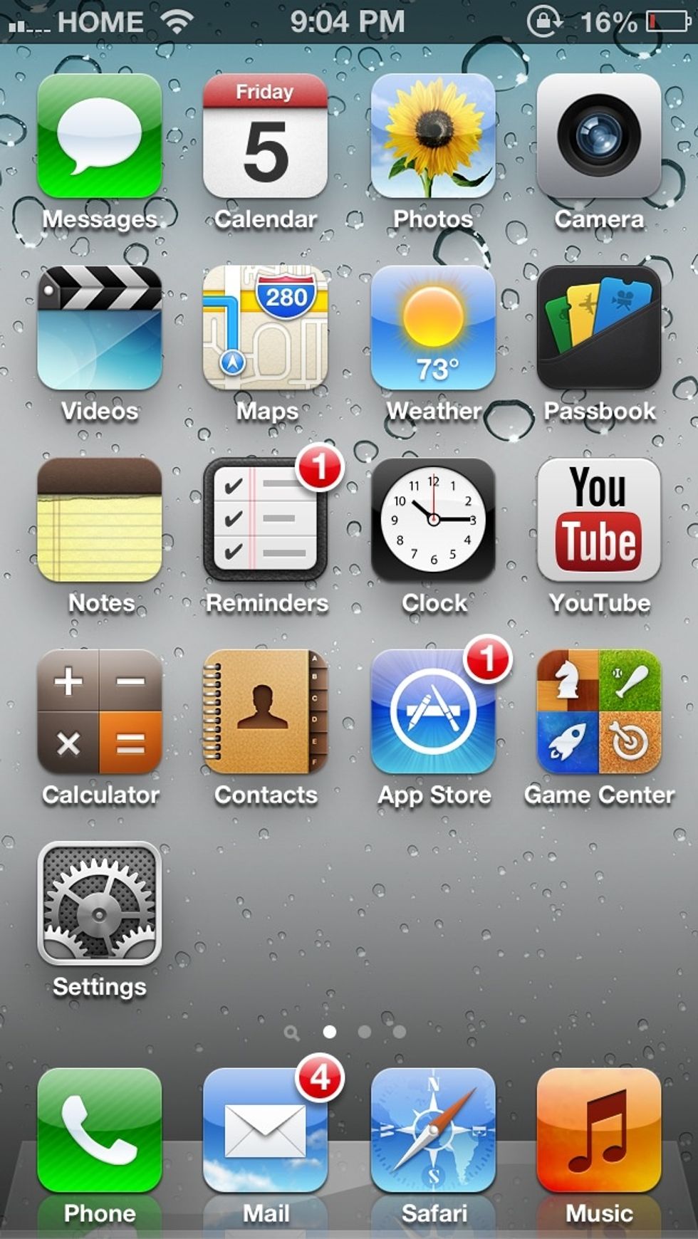Tap the "Passbook" App on your homescreen.