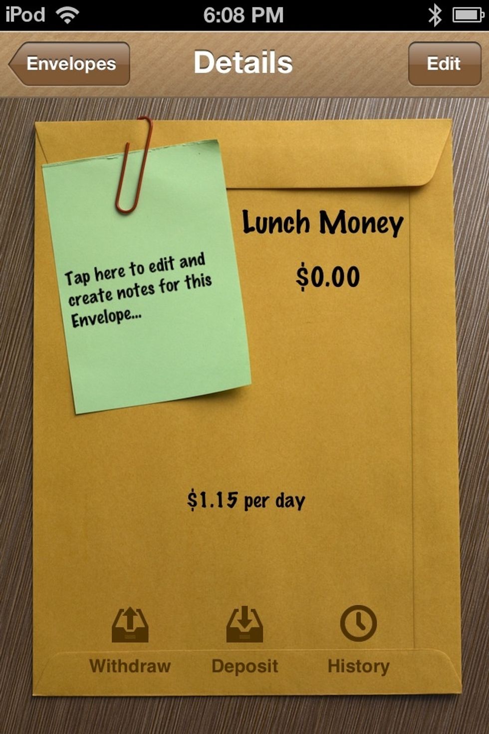 Tap the POST-IT note.
