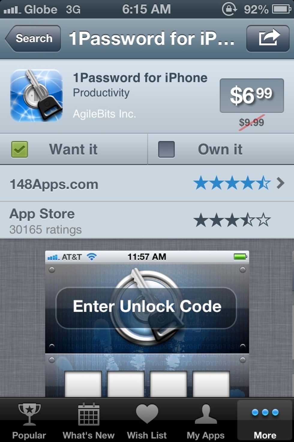 Tap the Price Tag to Download and redirect you to App Store