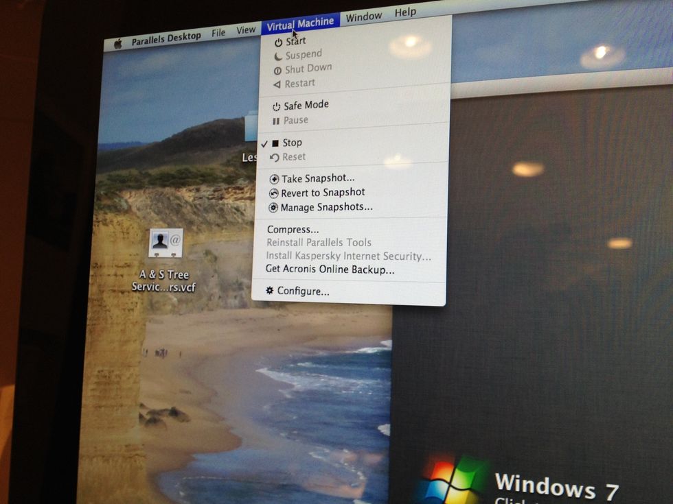 Tap Virtual Machine, then Configure