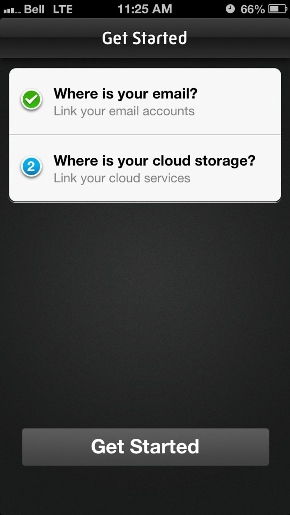 Tap "Where is your cloud storage?"