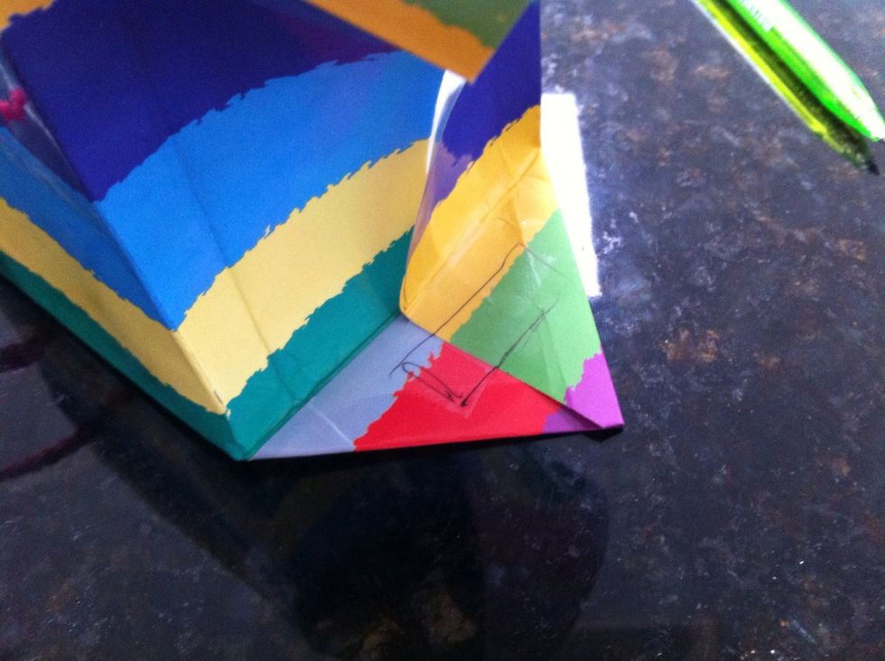 Tape across the join.