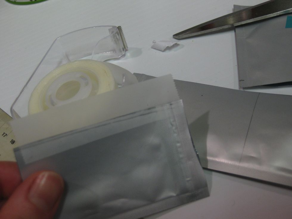 Tape all open ends except one...