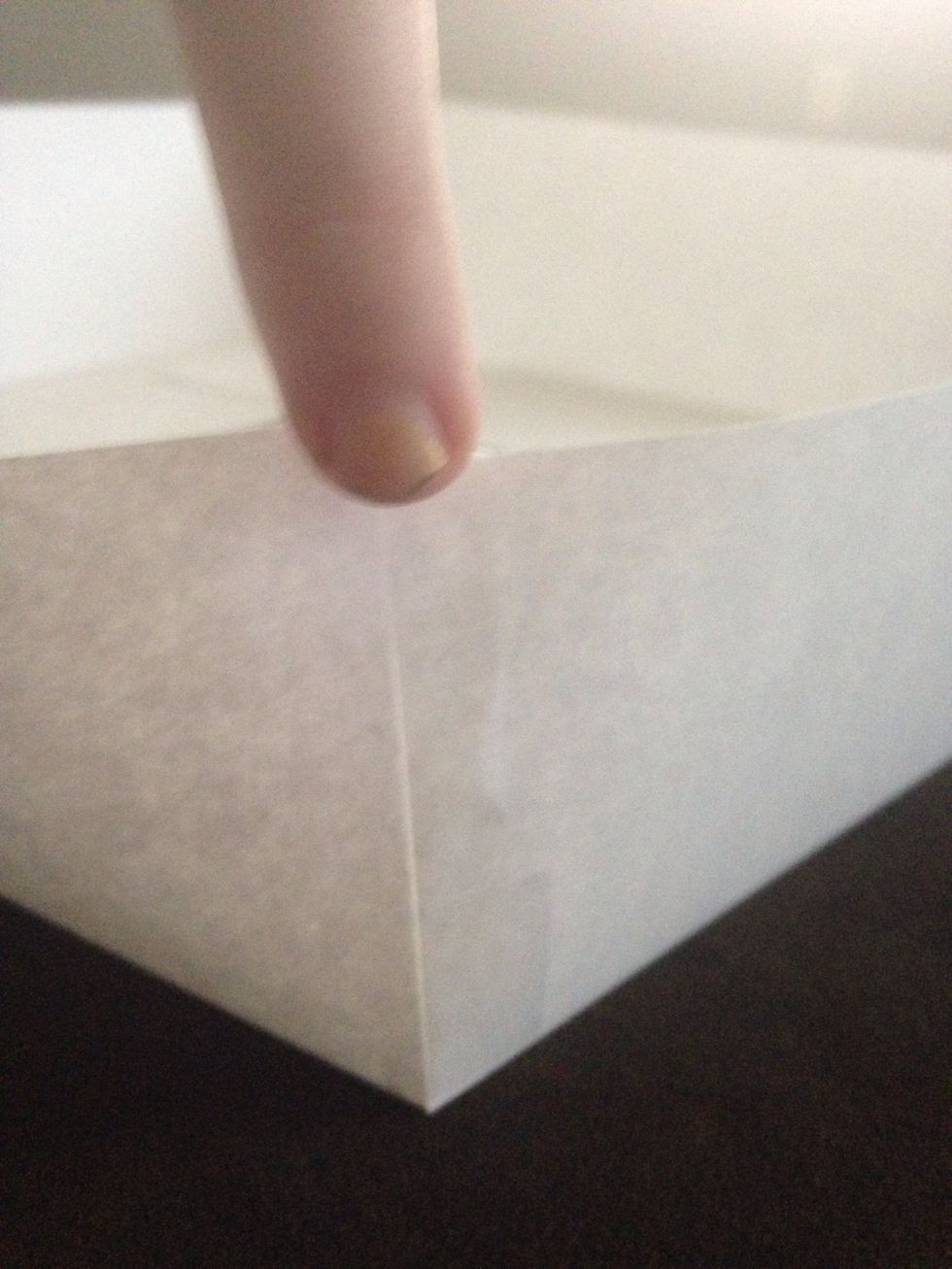 Tape each outside corner