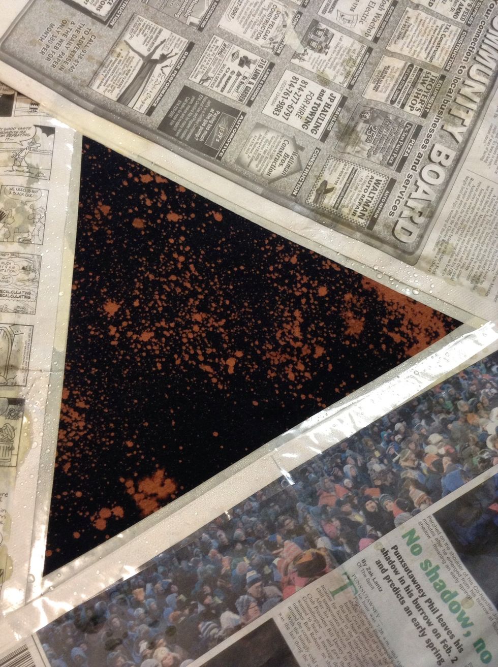 Tape it BACK the way you had it before. Now it's time for paint!