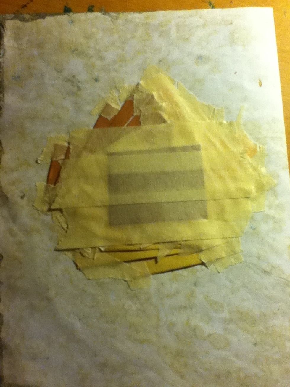 Tape it down, make sure it's secure