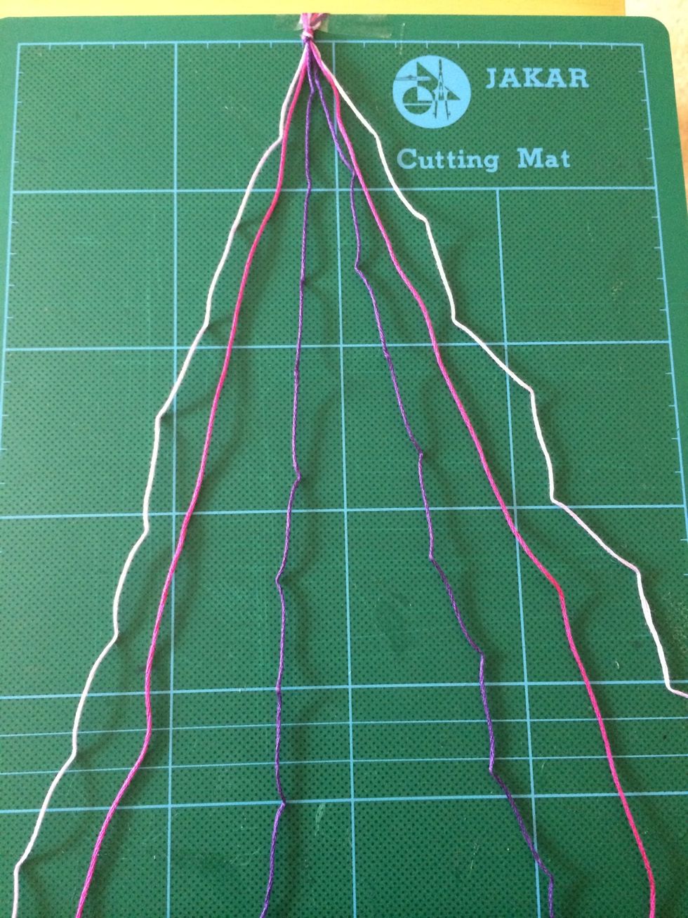 Tape it to secure it and separate the threads.