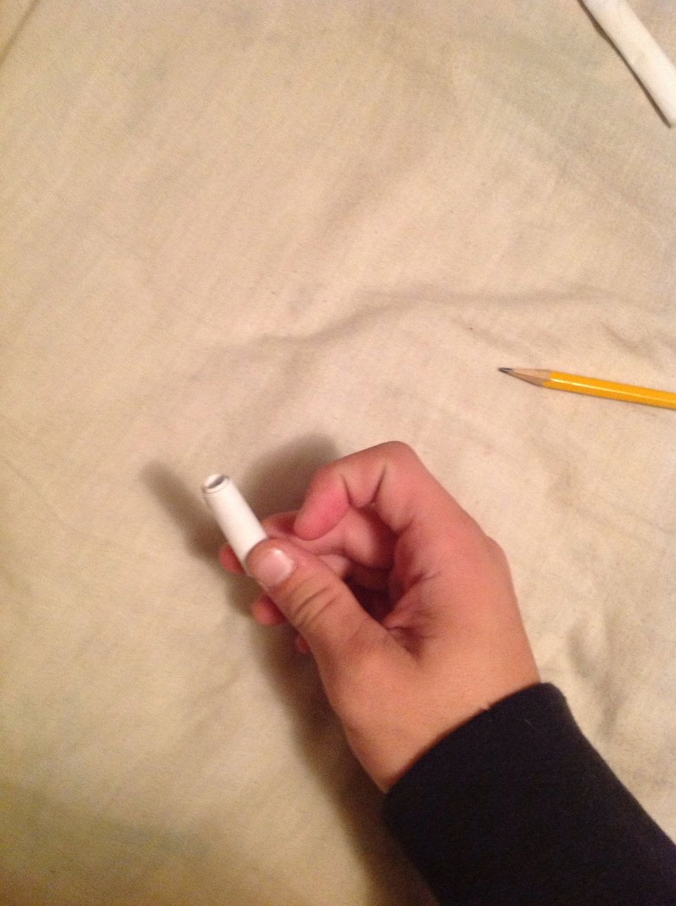 Tape it together so it doesn't unroll.