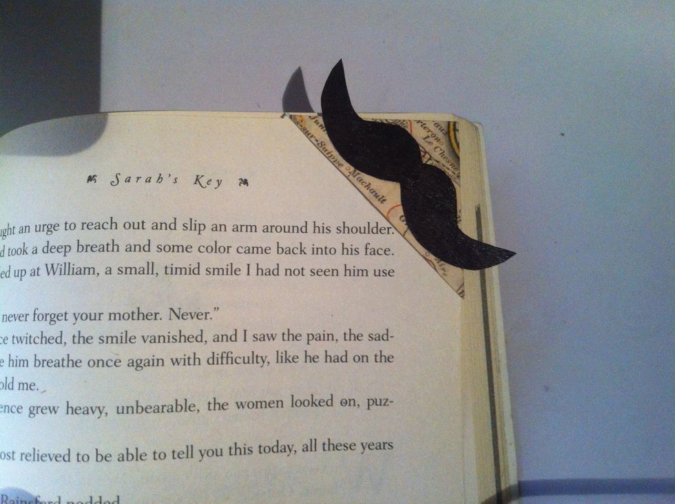 Tape on the mustache and you're done ! :)