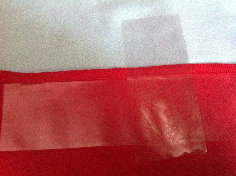 Tape on your half mark and to your table for steadiness.
