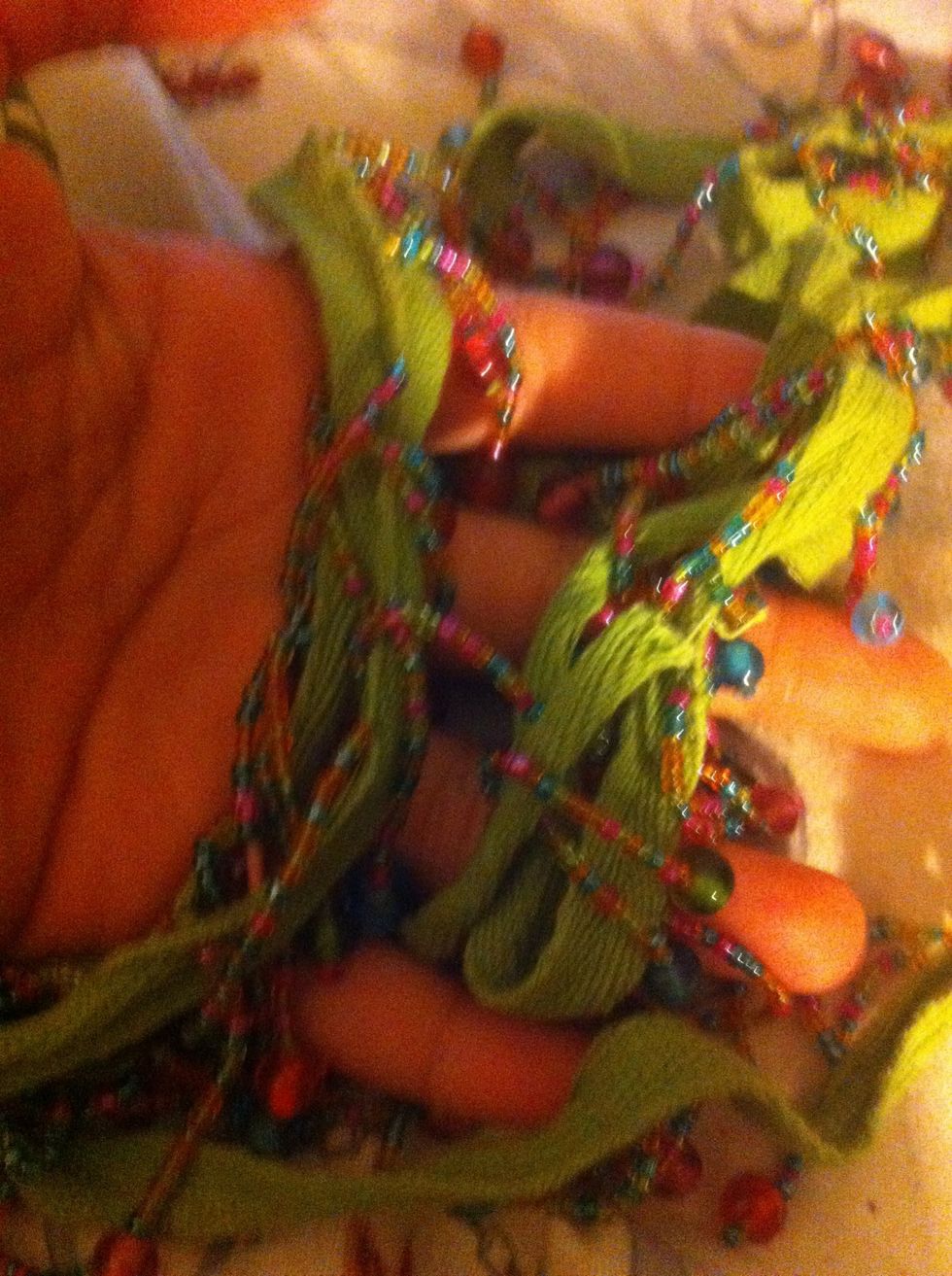 Tape some ribbon a the ground.